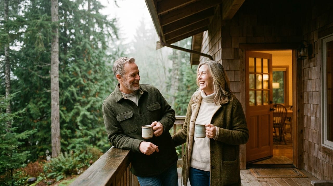 A family at home in British Columbia